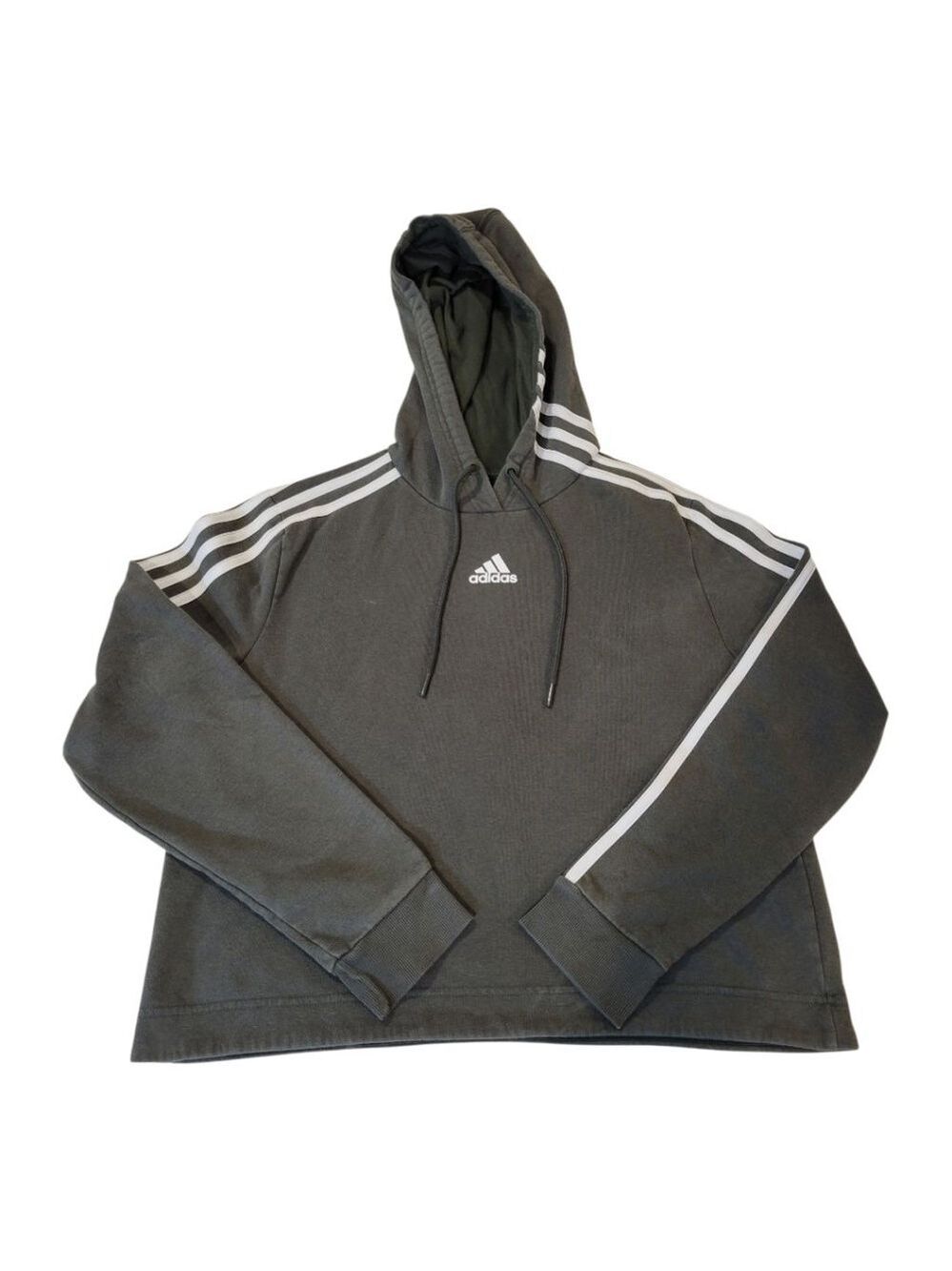 Adidas Boys Gray Hoodie Medium - Picture 2 of 8